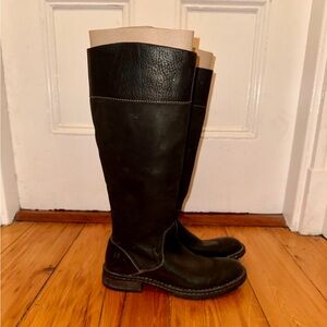 Born Women’s Black Leather Knee High Boots